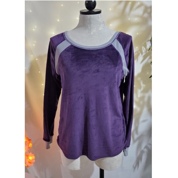 Cuddl Duds Ultra Plush Velvet Fleece Purple Pullover Womens Size PS Sleep Shirt - Picture 9 of 9